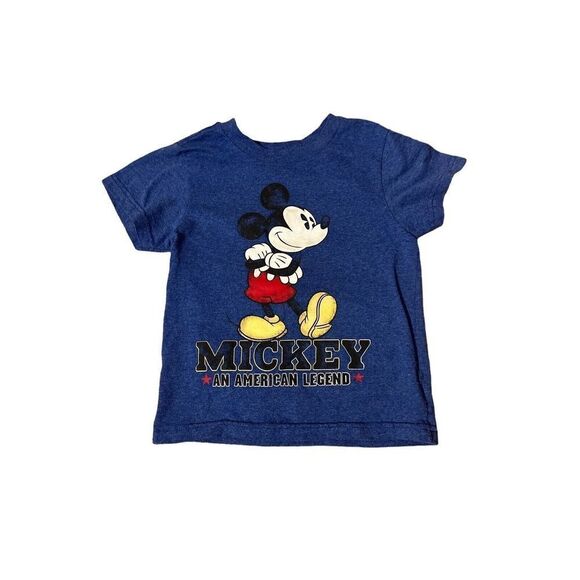 DISNEY STORE MICKEY AN AMERICAN LEGEND T SHIRT KIDS BOYS M 7/8 - Picture 1 of 5